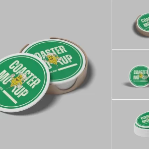 Yuvarlak masa altlığı yeşil görsel